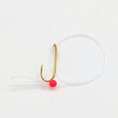 China Snell nylon rig simple fishing hook rig with prime loop for sale