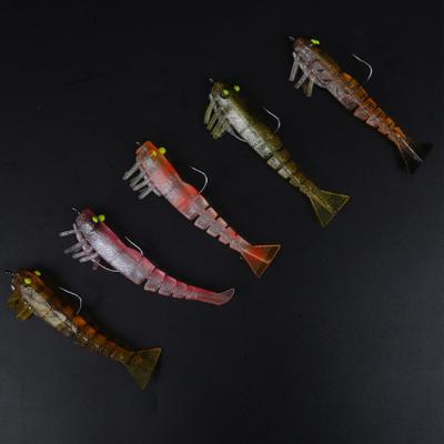 China Cheap Popular Artificial Luminous Soft TPR Shrimp Lure for sale