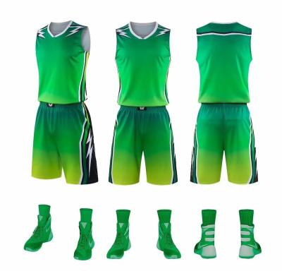 China Men Basketball Tank Top Set Antibacterial Suit for sale