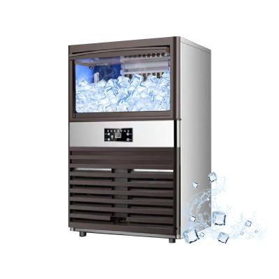 China Commercial Automatic Ice Machines Small Business Ice Maker Cracked Cube Machine For Milk Tea Bar Cafe for sale