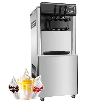 China Dairy Factory Commercial Soft Serve Ice Cream Machine 3 Flavors Soft Ice Cream Machine Maker for sale