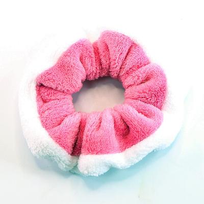 China Wholesale Colorful Hair Decoration High Quality Water Absorb Hair Tie Face Wash Fiber Elastic Super Scrunchies for sale