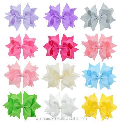 China Custom Hair Accessories Hair Bow Clip Ribbon Hair Bow Hair Clip Hair Clip Accessories For Girls for sale