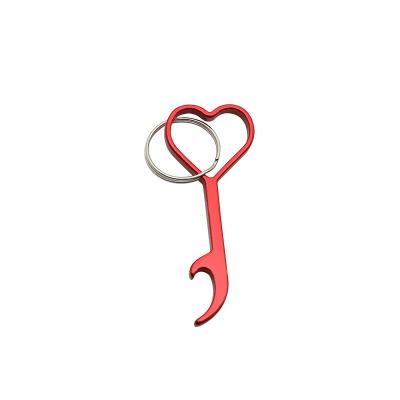 China Free Sample Viable Promotion Gift Shipping Party Gift Heart Shape Metal Bottle Opener for sale