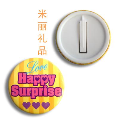 China Round Plastic/Metal Shape Pin Plastic Badge Badge Plastic Lower Back Button Pin for sale