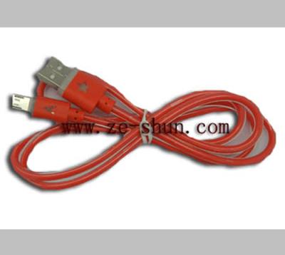 China star smile lighting up usb cable for mobile phone star smile lighting up usb cable for sale