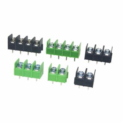 China KF7.62-2P/3P/4P Standard Spade Connector PCB Terminal 7.62mm Spliced ​​Green/Black for sale