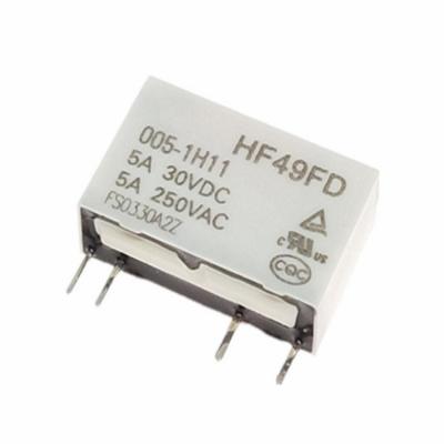 China 1H11 1H11T 1H12 T 4 pin 5A 5V 12V 24V standard relay HF49FD-005 012 024 for sale