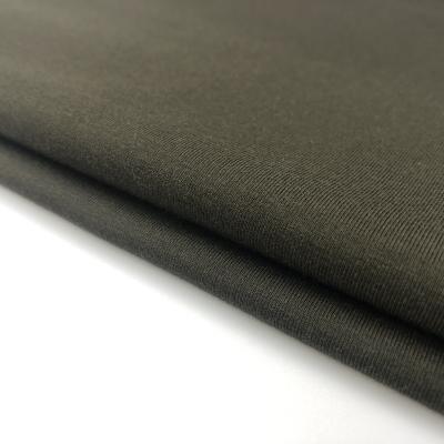 China Anti Pill Big Stretch 420gsm 82% 18% Bamboo Spandex Jersey Fabric For Activewear for sale