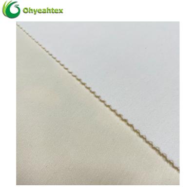 China Anti-bacteria UPF 50 Anti-UV Solid Color Knitting 230GSM 90% Bamboo Elastic Baby Single Lyocell 10% Tank Top Fabric for sale