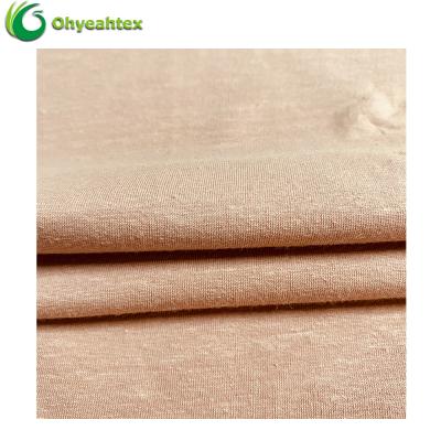 China Antistatic Breathable Organic Plain Hemp Cotton Blended Fabrics For Garment for sale