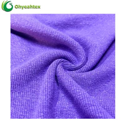 China Anti-bacteria Anti-odor Hemp Spandex Fabric Organic Bamboo Wholesale For Dresses for sale