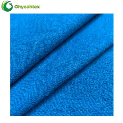 China China Sustainable Supplier Eco Friendly Knitted French Terry Spandex Organic Cotton Hemp Fabric For Coats for sale