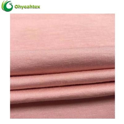 China Soft Eco - Friendly Organic Knit Modal Jersey 50/50 Cotton Spandex Fabric For T Shirt for sale