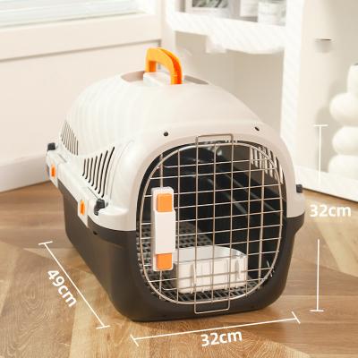 China 2024 Outdoor Dog Cat Carrier Bag for Small Pets Air Transport Portable Box Pet Product for sale