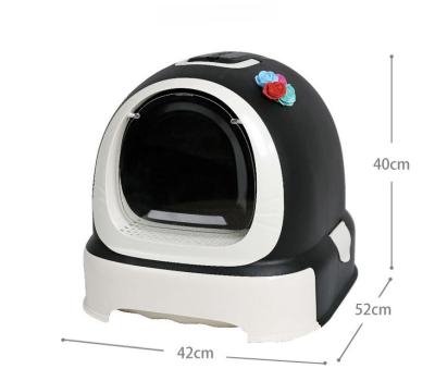 China Enclosed Cat Litter Box for Cats and Dogs Plastic Hooded Sifting Kitty Drawer Toilet for sale