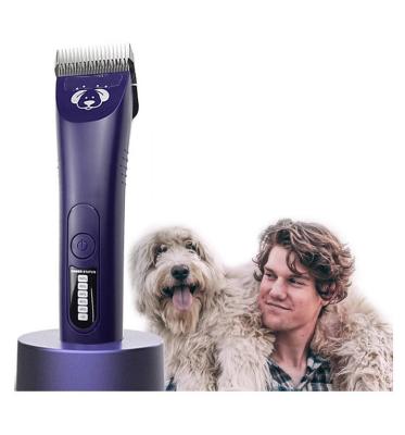 China Titanium Steel 5a Blade Pet Hair Shaver for Professional Grooming of Various Animals for sale