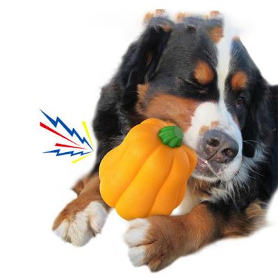 China Interactive Dog Toy Pumpkin Pet Chew Toy Encourages Movement and Play Fashionable Style for sale