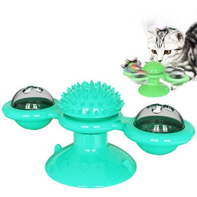 China Popular Style Cat Turntable Windmill Food Toy Cat Toy with Customized Logo Acceptable for sale