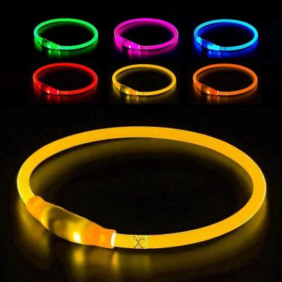 China Acceptable Cuttable Lighted Dog Collar for Pet Waterproof and Durable for sale