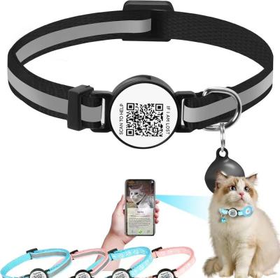 China Customized Logo Acceptable Pet Trainer Collar with QR Code Soft Polyester Material for sale