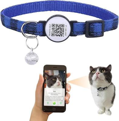 China C-04 Adjustable Pet Collar with Emergency Contact QR Code for sale