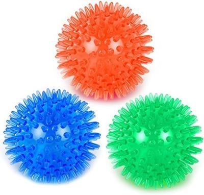 China TPR Squeaky Tooth Cleaning Ball Playing Dog Toy for Pet Teeth Training and Chewing for sale