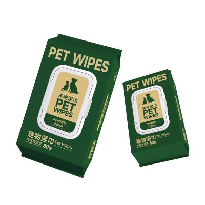 China OEM Customized Pet Cleaning Wet Wipes Private Label for 100% Biodegradable Grooming for sale