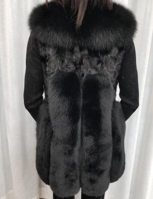 China Breathable Breathable Plus Size Women Invest Mink Fur Fox Fur Patchwork Vest for sale