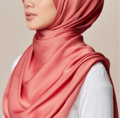 China Polyester High Quality Polyester Cheap Price Solid Color Hijab Scarf for sale