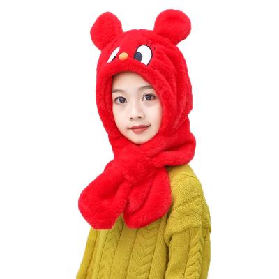 China breathable & waterproof breathable & Boys And Girls Winter Faux Fur Animal Snow Hat Waterproof Warm Scarf Tied Scarf With Ears for sale