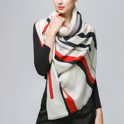 China Stylish Spring Autumn Wool Wool Women's Scarf for sale