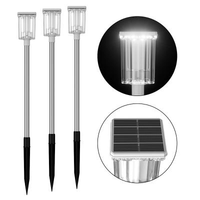 China Wholesale LANDSCAPE 12 Pack Rechargeable Waterproof LED Outdoor Garden Lamp Solar Surface Mounted Led Down Light for sale