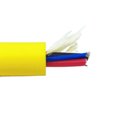 China Underwater SM fiber optic Hybrid Cable PUR floating ROV Tether for sale