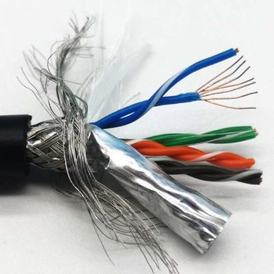 China 4 Pairs Of Twisted Pairs Cat5 Shielded Cable Industrial Ethernet Flexible Cable for sale