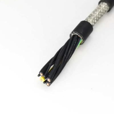 China 4 Core 1.5mm PVC Sheath Oil Resistant Cable High Flexible Shielded Towline Tpe Cable for sale