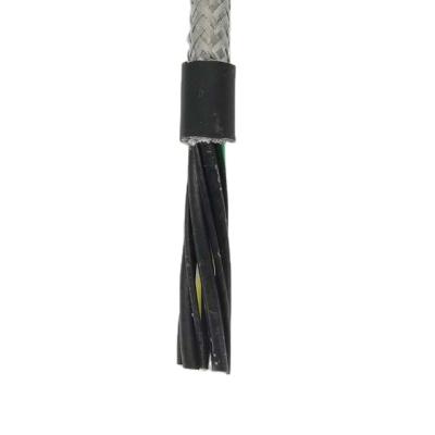 China 4 Core Flexible Drag Chain Control Cable Tinned Wire Weaving Screened Cable Towline Cable for sale