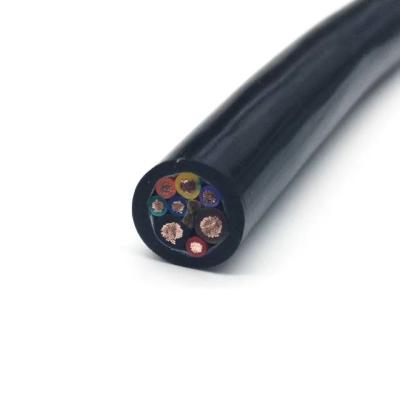 China 8 Core Pur Sheath Robot Shielded Cable Bending And Torsion Resistant Cable ROV Cable for sale