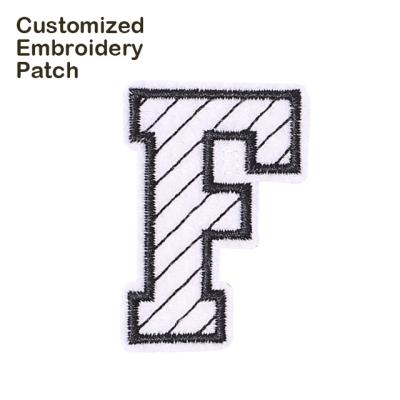 China Other Custom Design Applique Fabric Patch Embroidery Patches Hoodie for sale