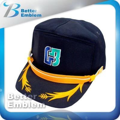 China JOINT Navy 5-Panel Embroidered Hat Badges for sale