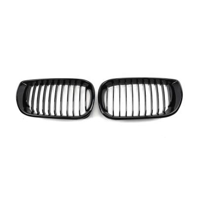 China ABS Plastic Single Slat Front Single Front Gloss Black 1 Slat Grill LC Grill For BMW 3 Series E46 320 325 330 4D 2002 2003 2004 for sale