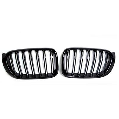 China Plastic ABS LC 2 Slat Grill For BMW X3 X4 F26 F25 14-17 Gloss Black Grille for sale