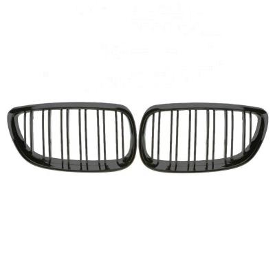 China ABS Plastic Dual Front LC Slats Grill For BMW 3 Series Coupe E92 E93 06-09 Gloss Black Grill for sale