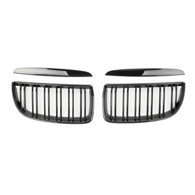 China ABS Plastic Front Dual Slats LC Grill For BMW 3 Series E90 05-07 Gloss Black Grill for sale