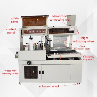 China Automatic food bottle shrink wrap packing machine/small bottle heat tunnel wrap shrink wrap wrapping machine for sale