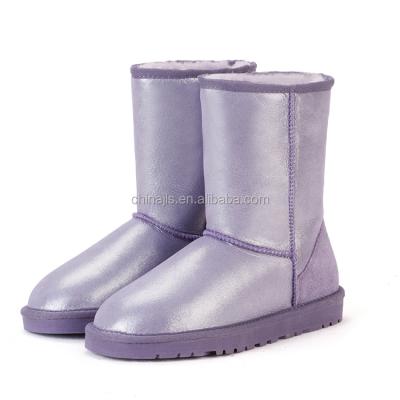 China The new arrival 2022 Anti-slippery shinny hot sale cheap warm snow boots women's boots sheepskin snow boots for girls for sale