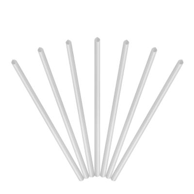 China Minimalist 6*230mm White Black Biodegradable PLA Straw 100% Bubble Tea Drinking Straw Beverage for sale