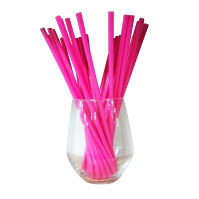 China Disposable Manufacturer Customized Produced Fully Compostable PLA Cold Straight Straws for sale