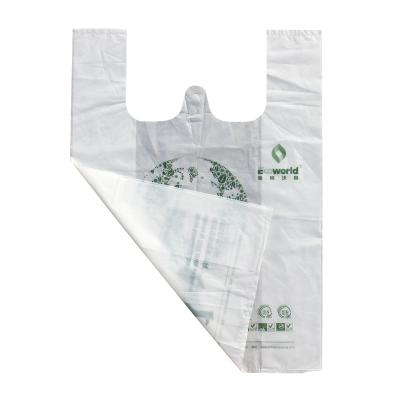 China food & Beverage Packaging China Factory Handle Plastic Bag Biodegradable Food Service Restaurant To Go Out To Carry Bag for sale