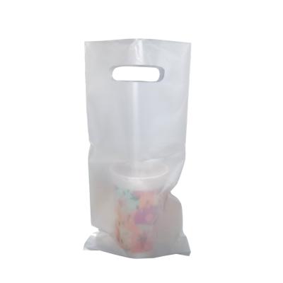 China BIODEGRADABLE Biodegradable Beverage Bags Tea Takeaway Packaging Drinks Milktea Shopping Plastic Bag for sale